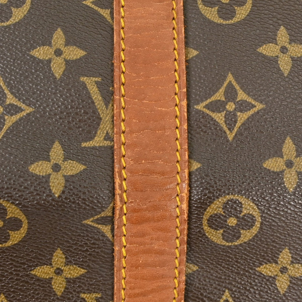 Louis Vuitton Keepall Bag Monogram Canvas Brown Canvas Travel Bag Bag (Pre-Owned)