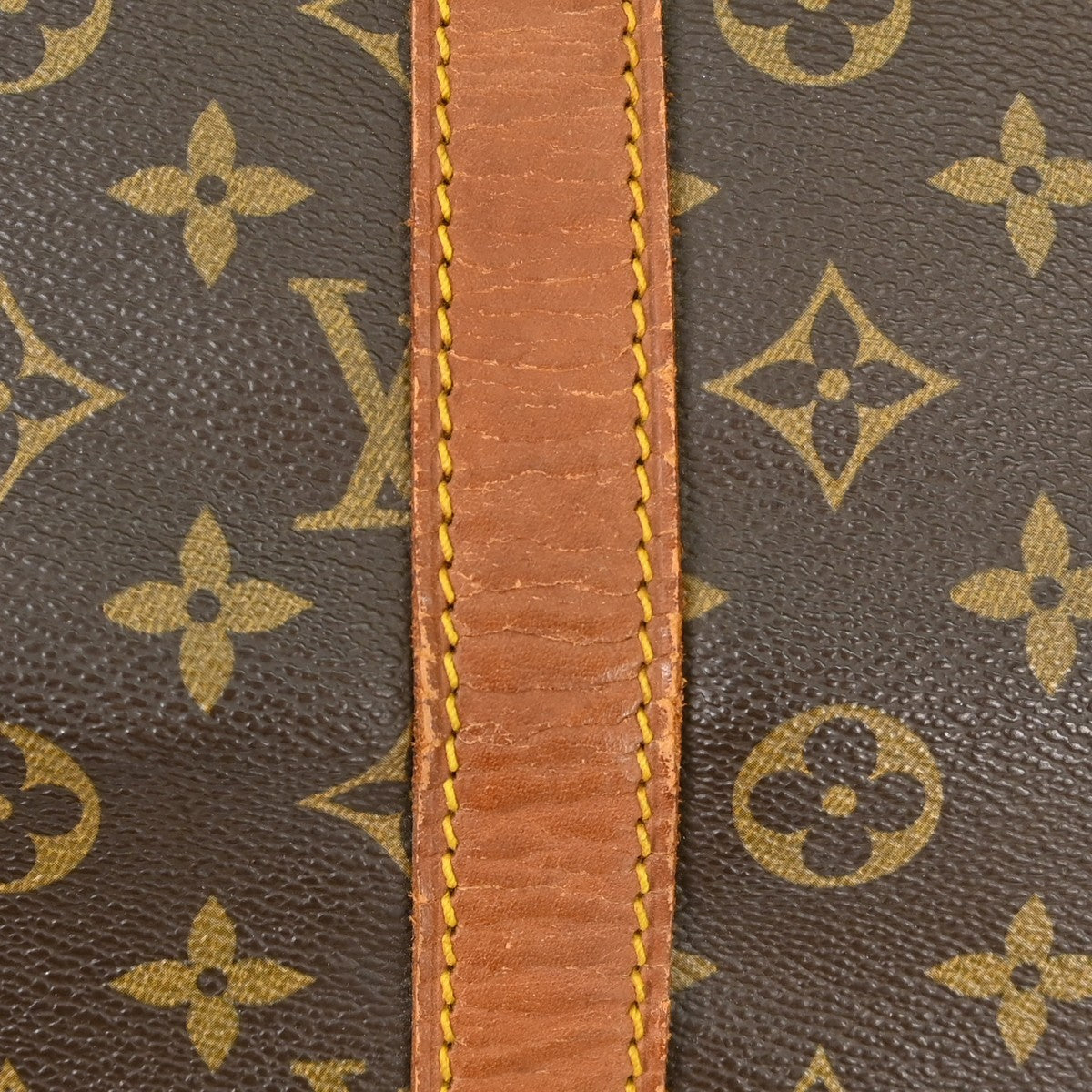 Louis Vuitton Keepall Bag Monogram Canvas Brown Canvas Travel Bag Bag (Pre-Owned)