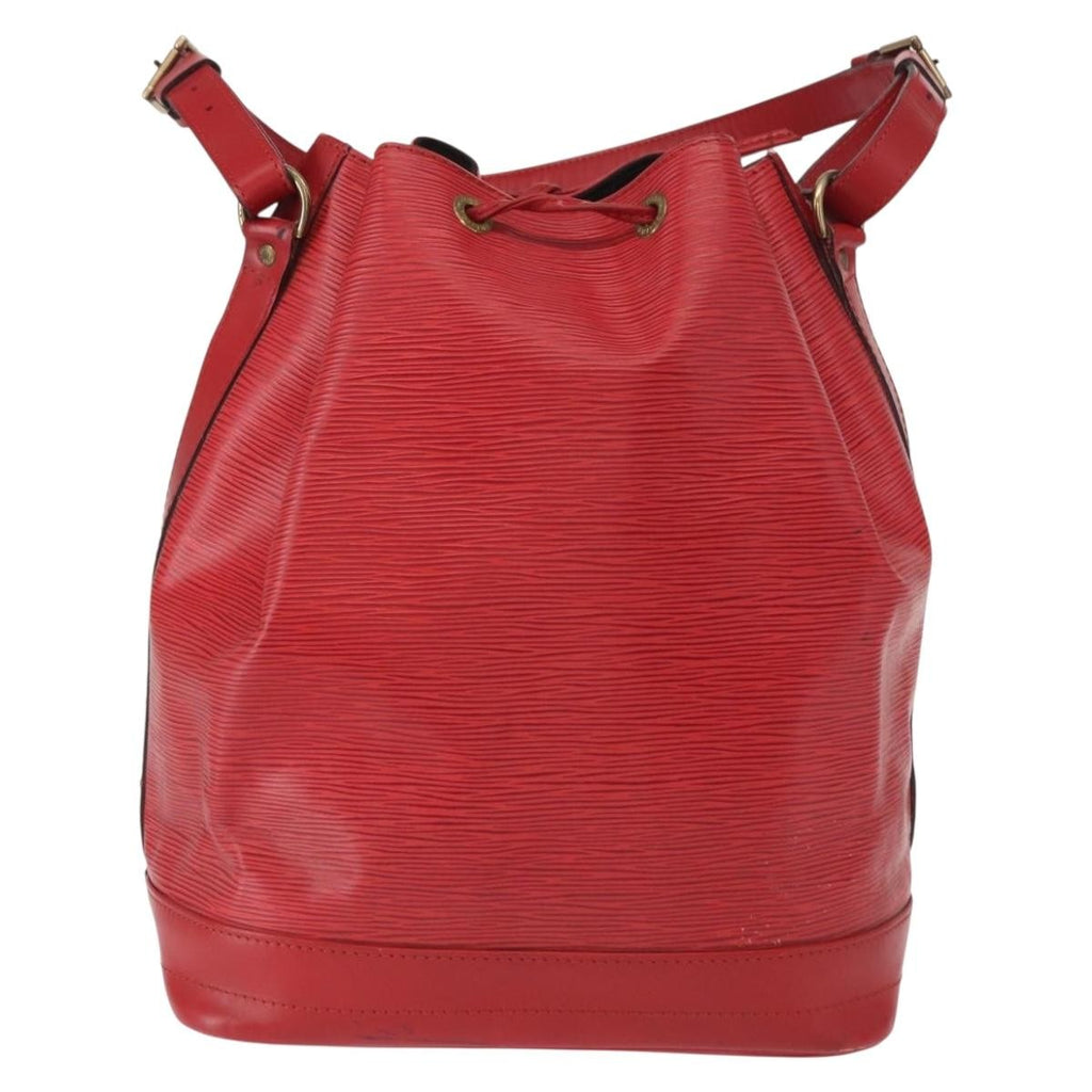 Louis Vuitton Noe Handbag Epi Leather Red Leather Shoulder Bag Bag (Pre-Owned)