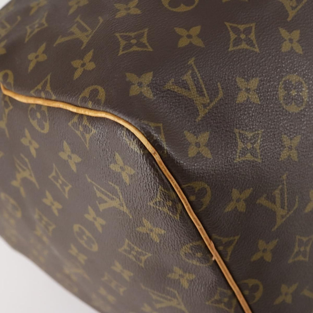 Louis Vuitton Keepall Bag Monogram Canvas Brown Canvas Travel Bag Bag (Pre-Owned)