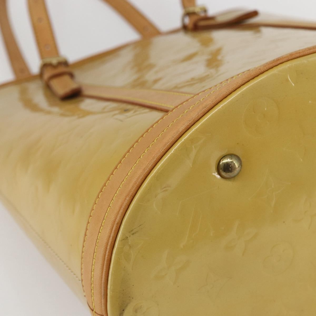 Louis Vuitton Bucket Bag Monogram Vernis Beige Patent_Leather Shoulder Bag Bag (Pre-Owned)