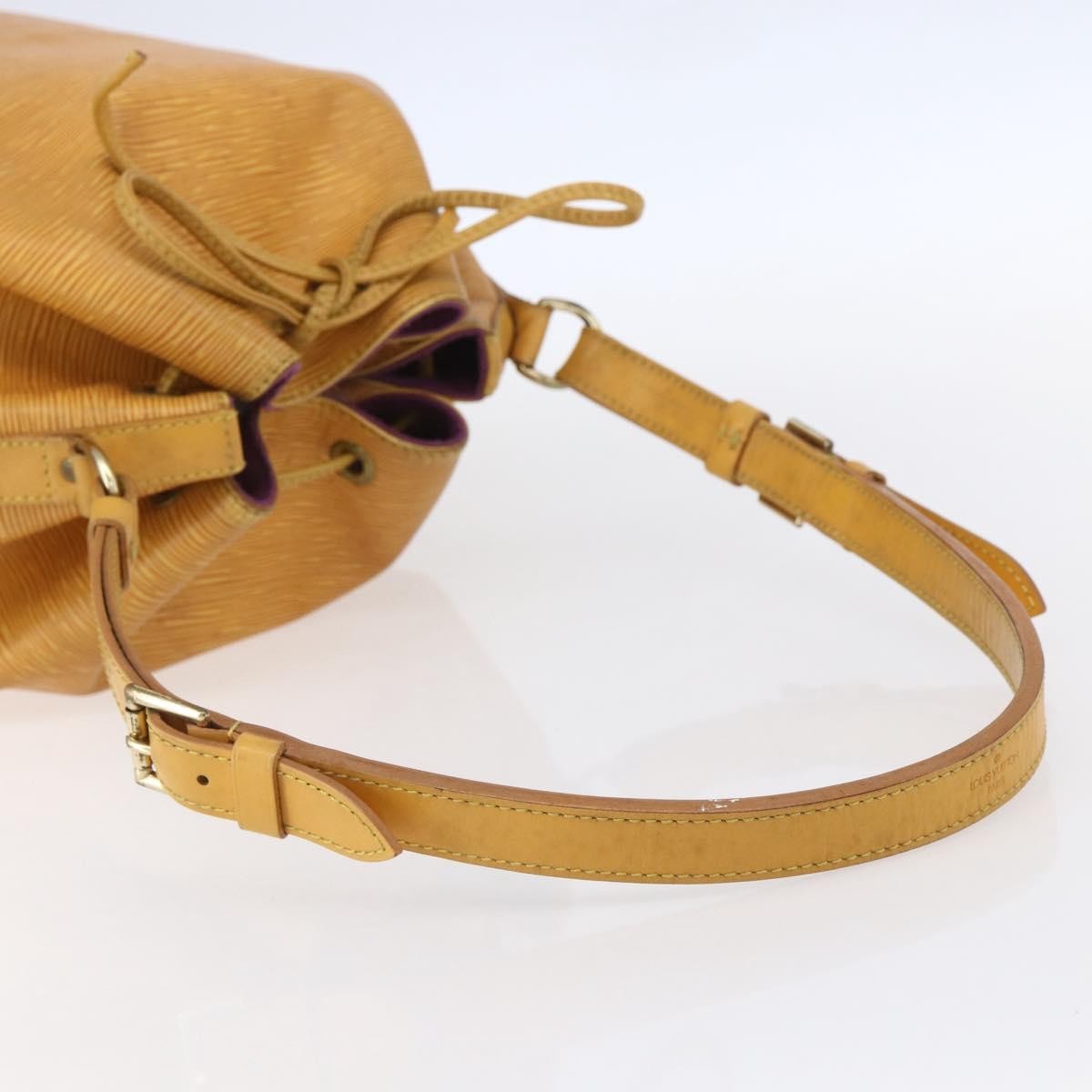 Louis Vuitton Petit Noe Nm Handbag Epi Leather Yellow Leather Shoulder Bag Bag (Pre-Owned)
