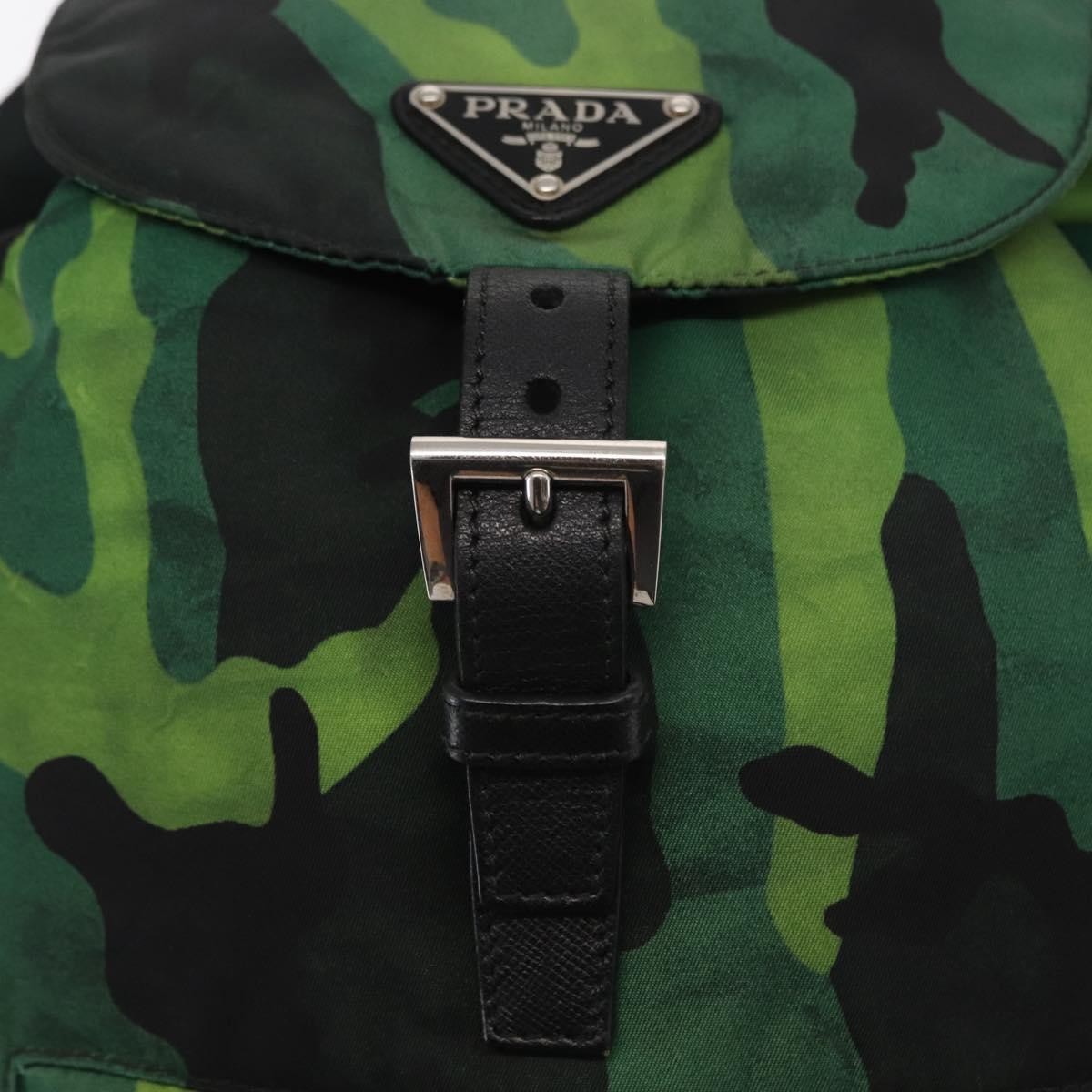 Prada Camouflage Backpack Tessuto Green Nylon Backpack Bag (Pre-Owned)