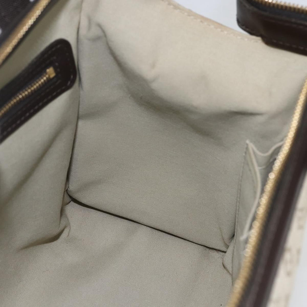 Louis Vuitton Josephine Handbag Mini Lin Khaki Canvas Handbag (Pre-Owned)