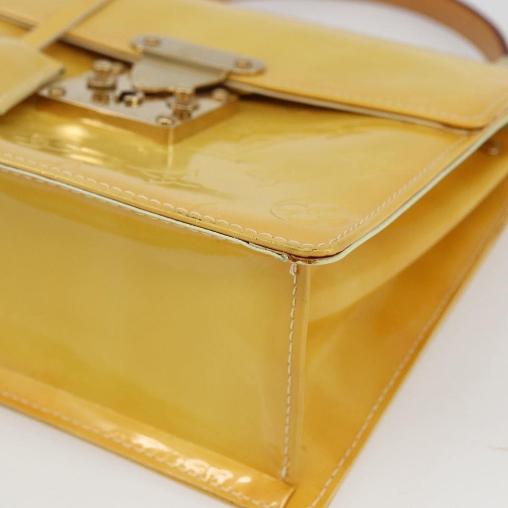 Louis Vuitton Spring Street Nm Handbag Patent Leather Yellow Patent_Leather Handbag (Pre-Owned)