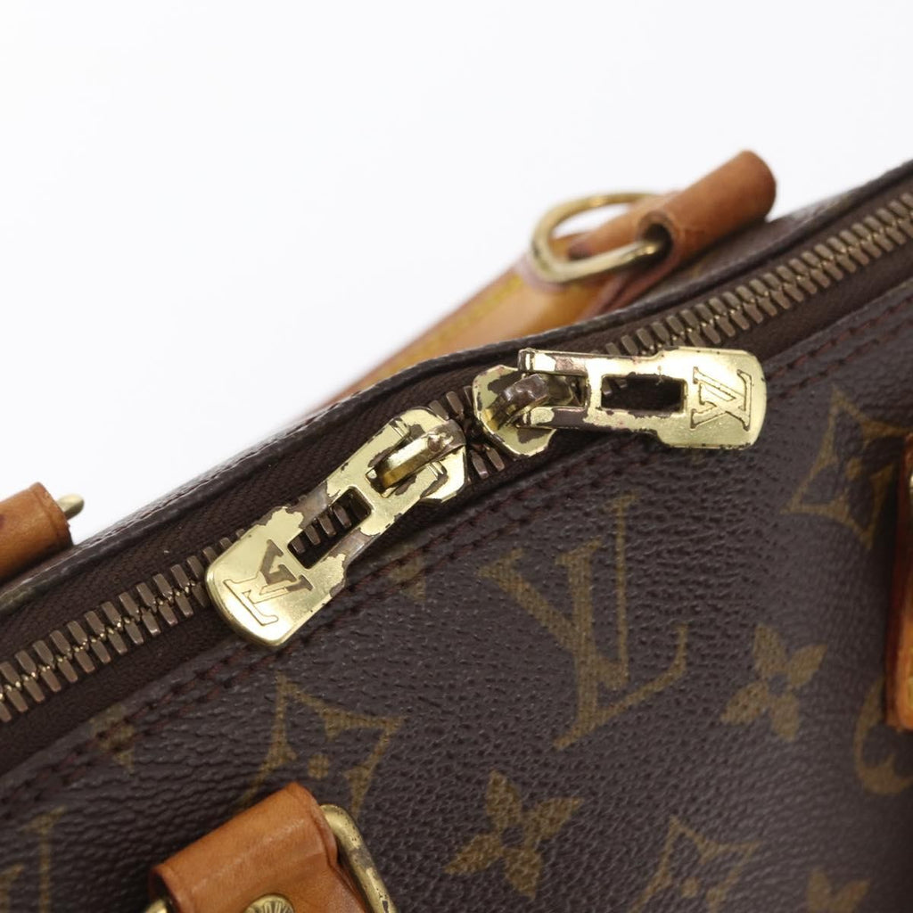 Louis Vuitton Alma Handbag Monogram Canvas Brown Canvas Handbag (Pre-Owned)