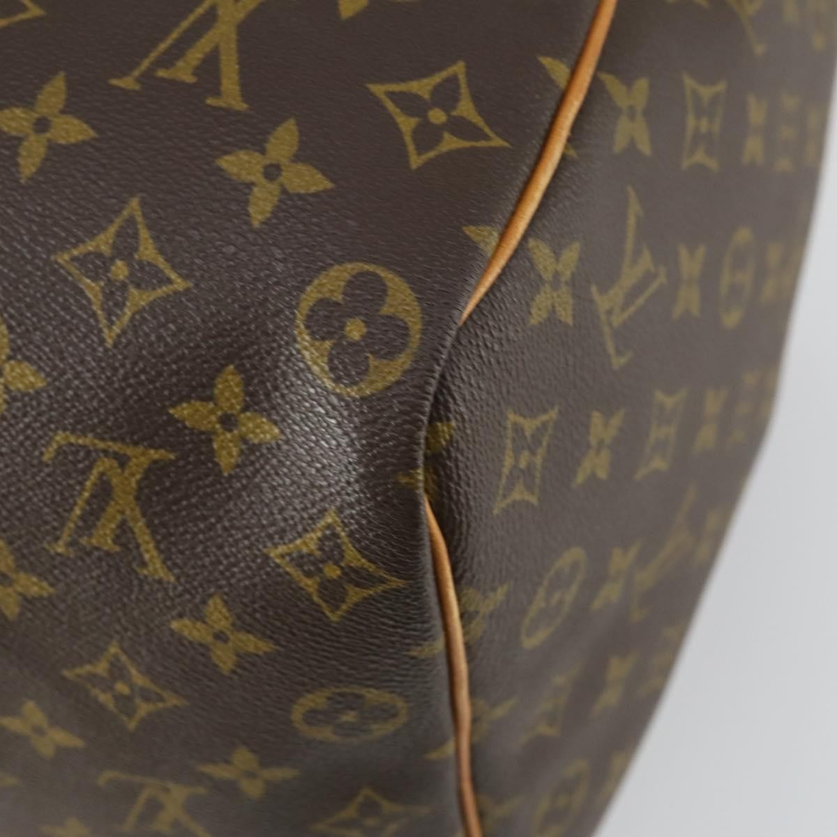 Louis Vuitton Keepall Bag Monogram Canvas Brown Canvas Travel Bag Bag (Pre-Owned)