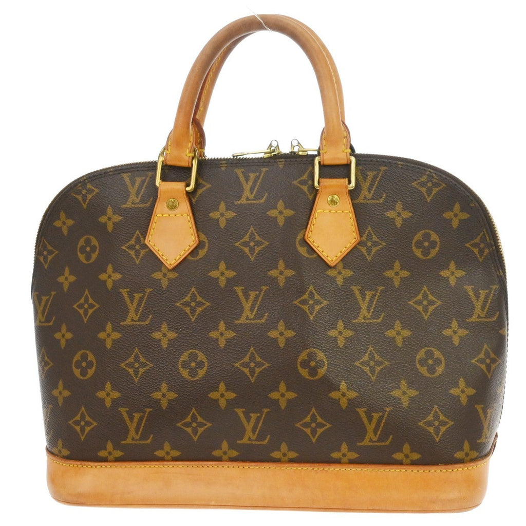 Louis Vuitton Alma Handbag Monogram Canvas Brown Canvas Handbag (Pre-Owned)