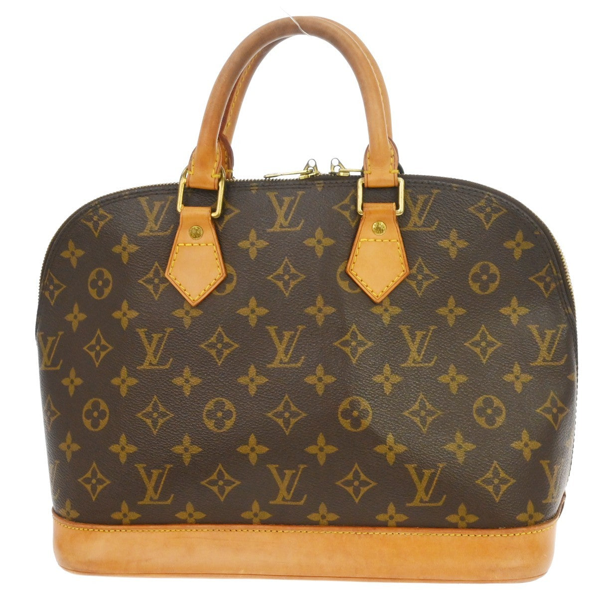 Louis Vuitton Alma Handbag Monogram Canvas Brown Canvas Handbag (Pre-Owned)
