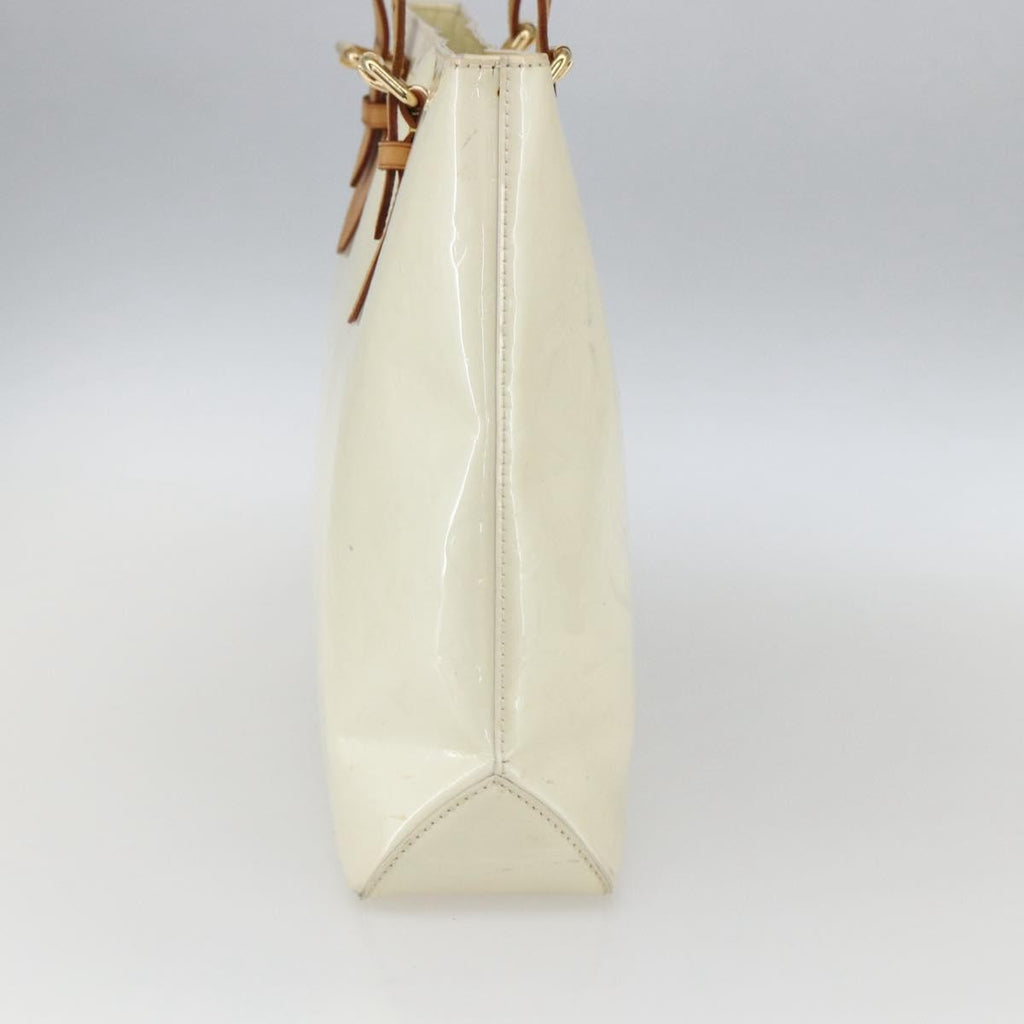 Louis Vuitton Brentwood Handbag Monogram Vernis Beige Patent_Leather Tote Bag Bag (Pre-Owned)