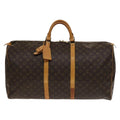 Louis Vuitton Keepall Bag Monogram Canvas Brown Canvas Travel Bag Bag (Pre-Owned)