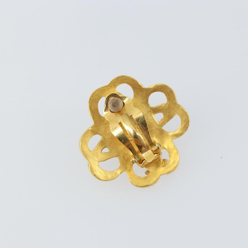 Chanel Cc Hoop Clip-On Earrings Metal Gold Metal Earrings Jewelry (Pre-Owned)