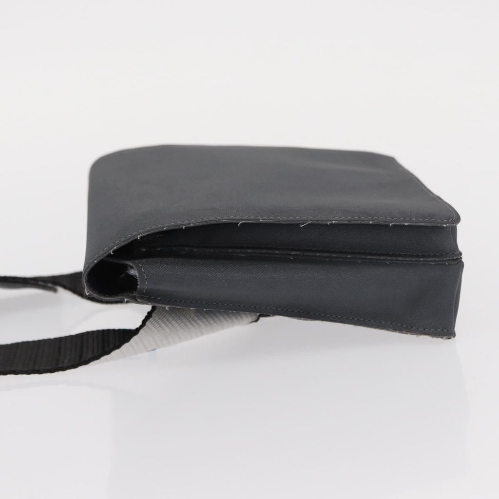 Chanel Sport Line Waist Bag Nylon Gray Nylon Shoulder Bag Bag (Pre-Owned)