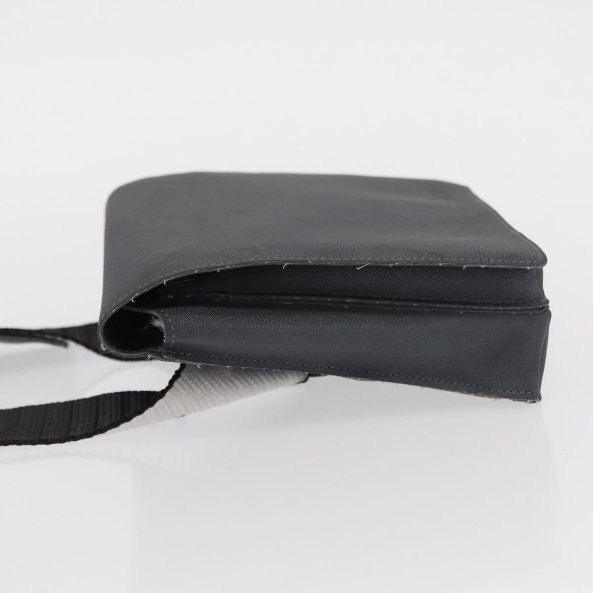 Chanel Sport Line Waist Bag Nylon Gray Nylon Shoulder Bag Bag (Pre-Owned)