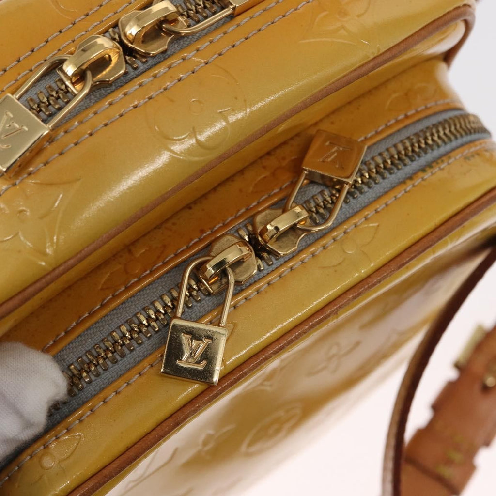 Louis Vuitton Wooster Handbag Monogram Vernis Yellow Patent_Leather Shoulder Bag Bag (Pre-Owned)