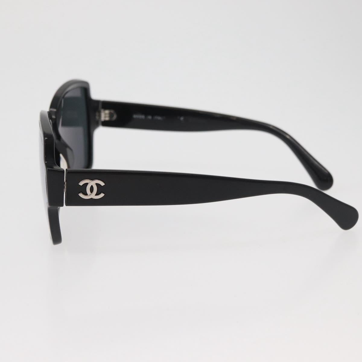 Chanel Logo Cc Sunglasses Plastic Black Plastic Sunglasse Accessory (Pre-Owned)