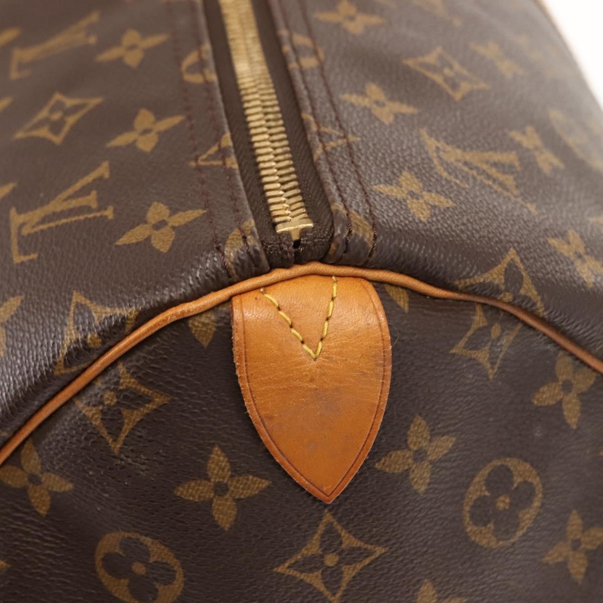 Louis Vuitton Keepall Bag Monogram Canvas Brown Canvas Travel Bag Bag (Pre-Owned)