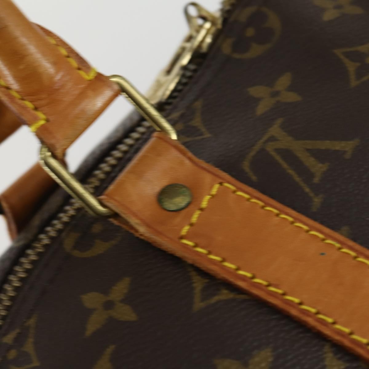Louis Vuitton Keepall Bag Monogram Canvas Brown Canvas Travel Bag Bag (Pre-Owned)