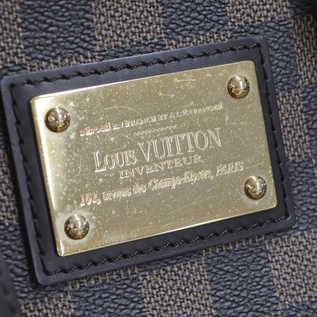 Louis Vuitton Hampstead Handbag Damier Brown Canvas Tote Bag Bag (Pre-Owned)