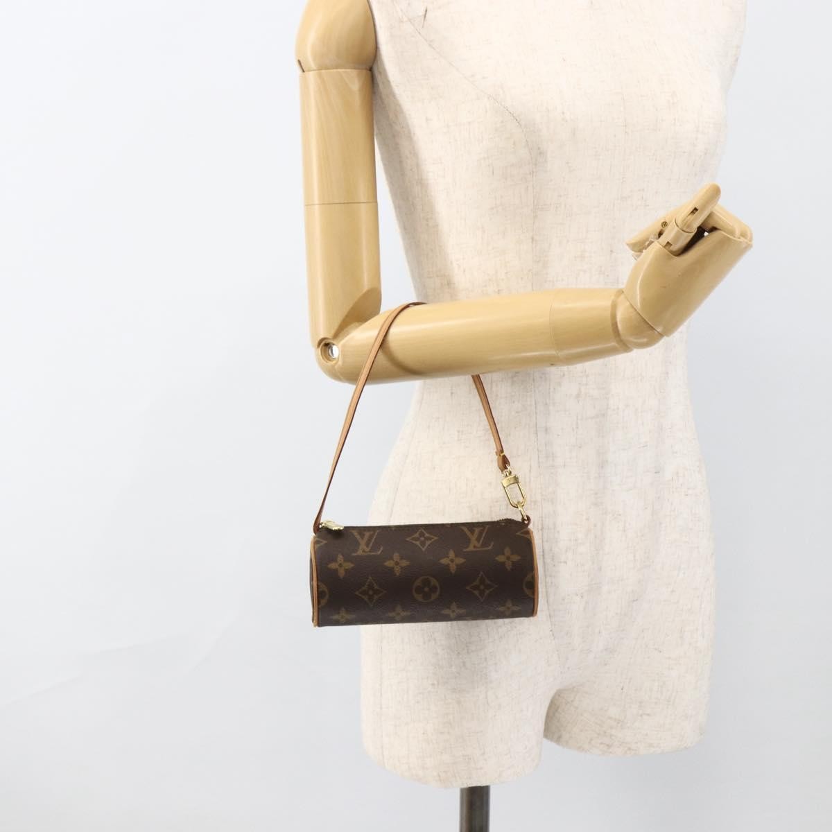 Louis Vuitton Papillon Pochette Monogram Canvas Brown Canvas Clutche & Pouche Bag (Pre-Owned)