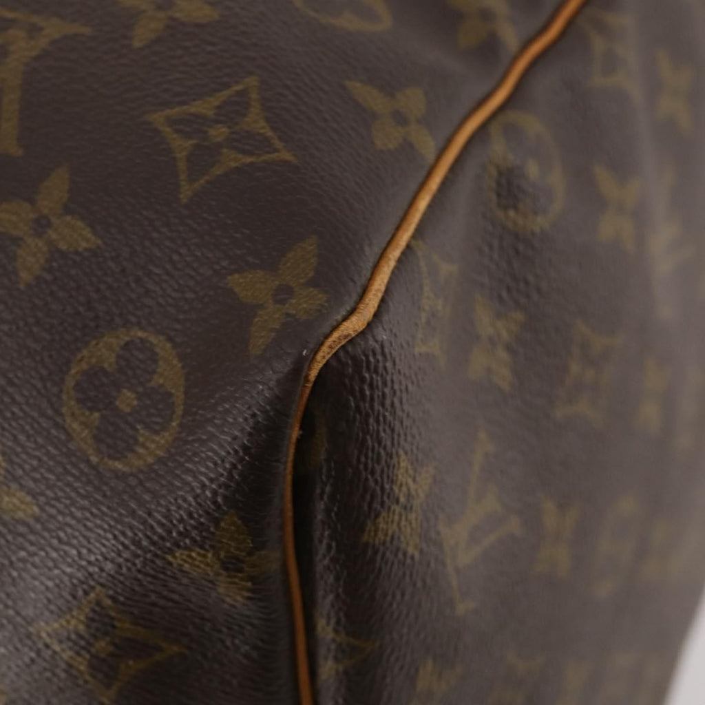 Louis Vuitton Keepall Bag Monogram Canvas Brown Canvas Travel Bag Bag (Pre-Owned)