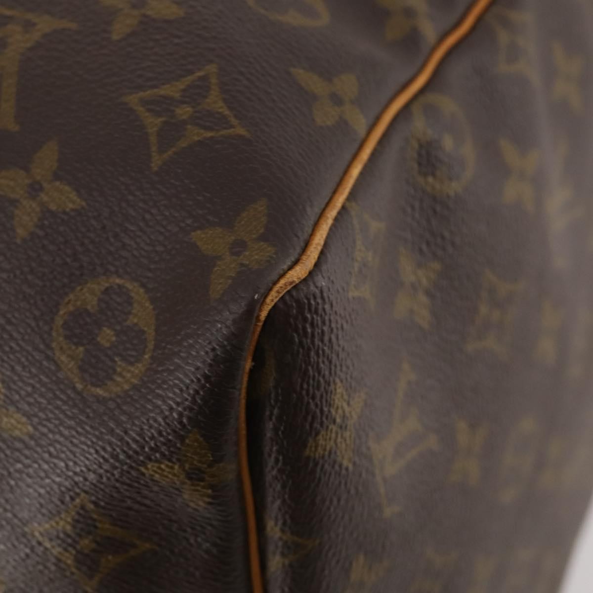 Louis Vuitton Keepall Bag Monogram Canvas Brown Canvas Travel Bag Bag (Pre-Owned)