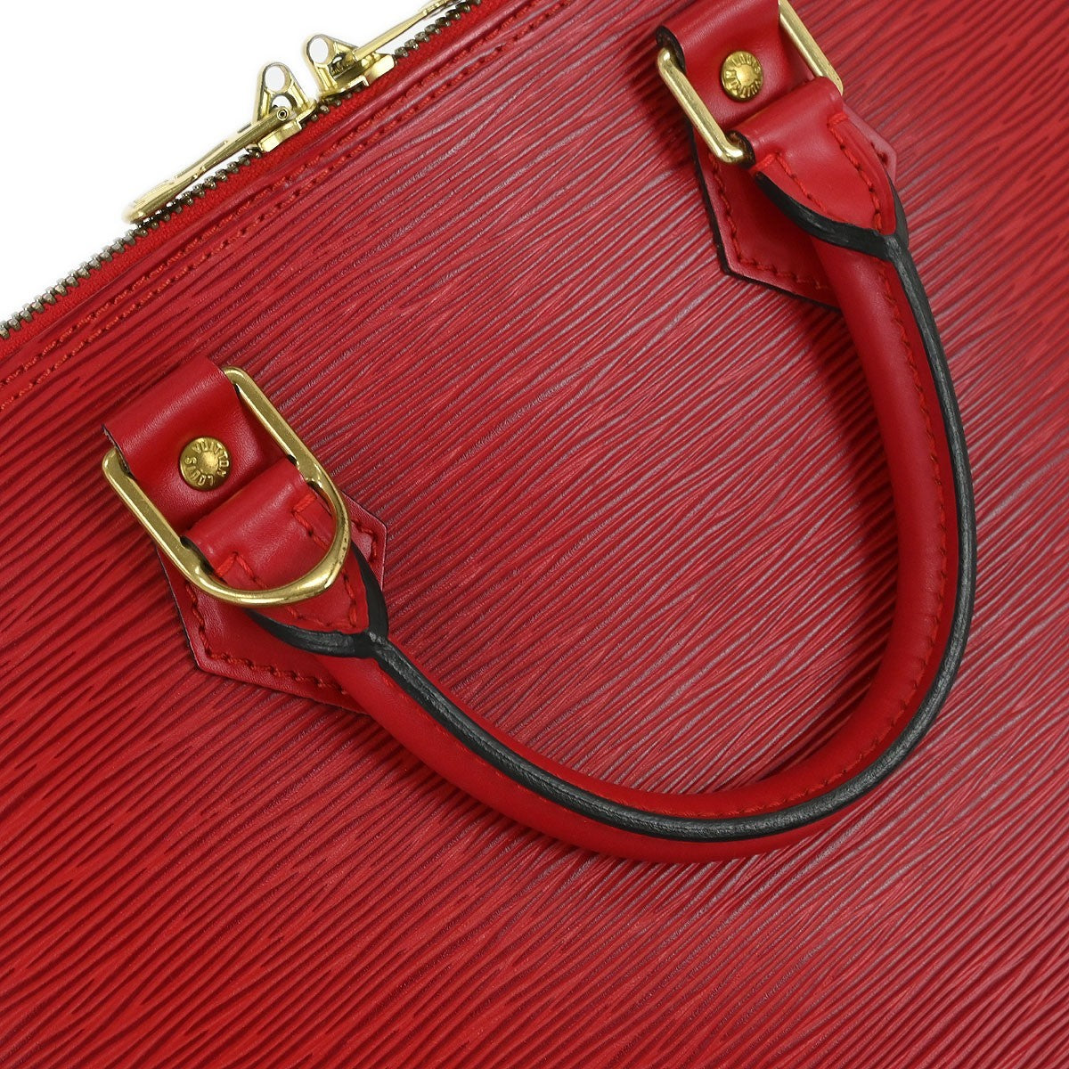 Louis Vuitton Vintage Alma Handbag Epi Leather Red Leather Handbag (Pre-Owned)