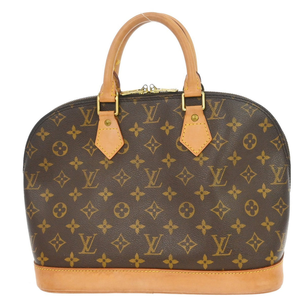 Louis Vuitton Alma Handbag Monogram Canvas Brown Canvas Handbag (Pre-Owned)