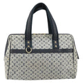 Louis Vuitton Josephine Handbag Mini Lin Blue Canvas Handbag (Pre-Owned)