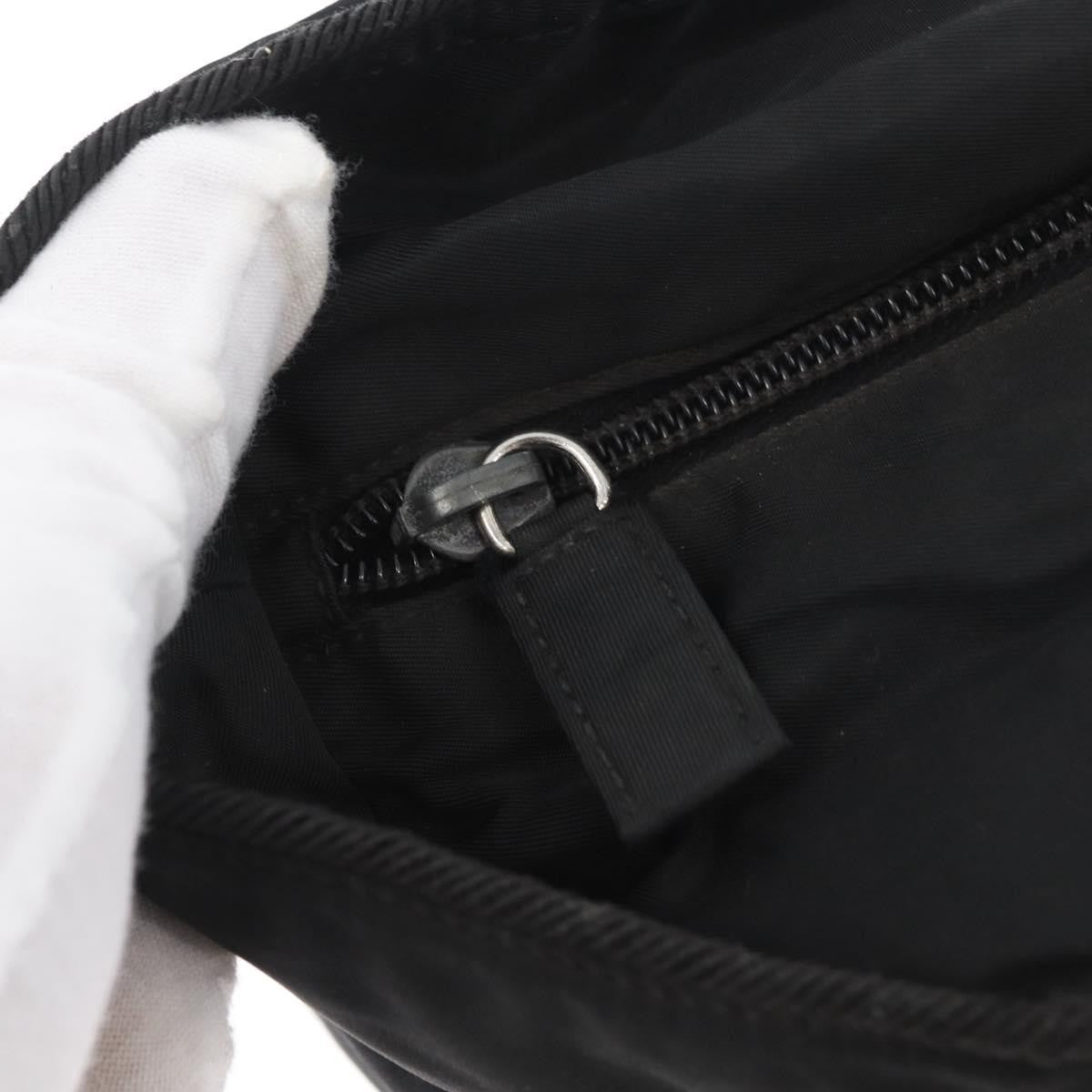 Prada Vintage Zip Tote Tessuto Black Nylon Tote Bag Bag (Pre-Owned)