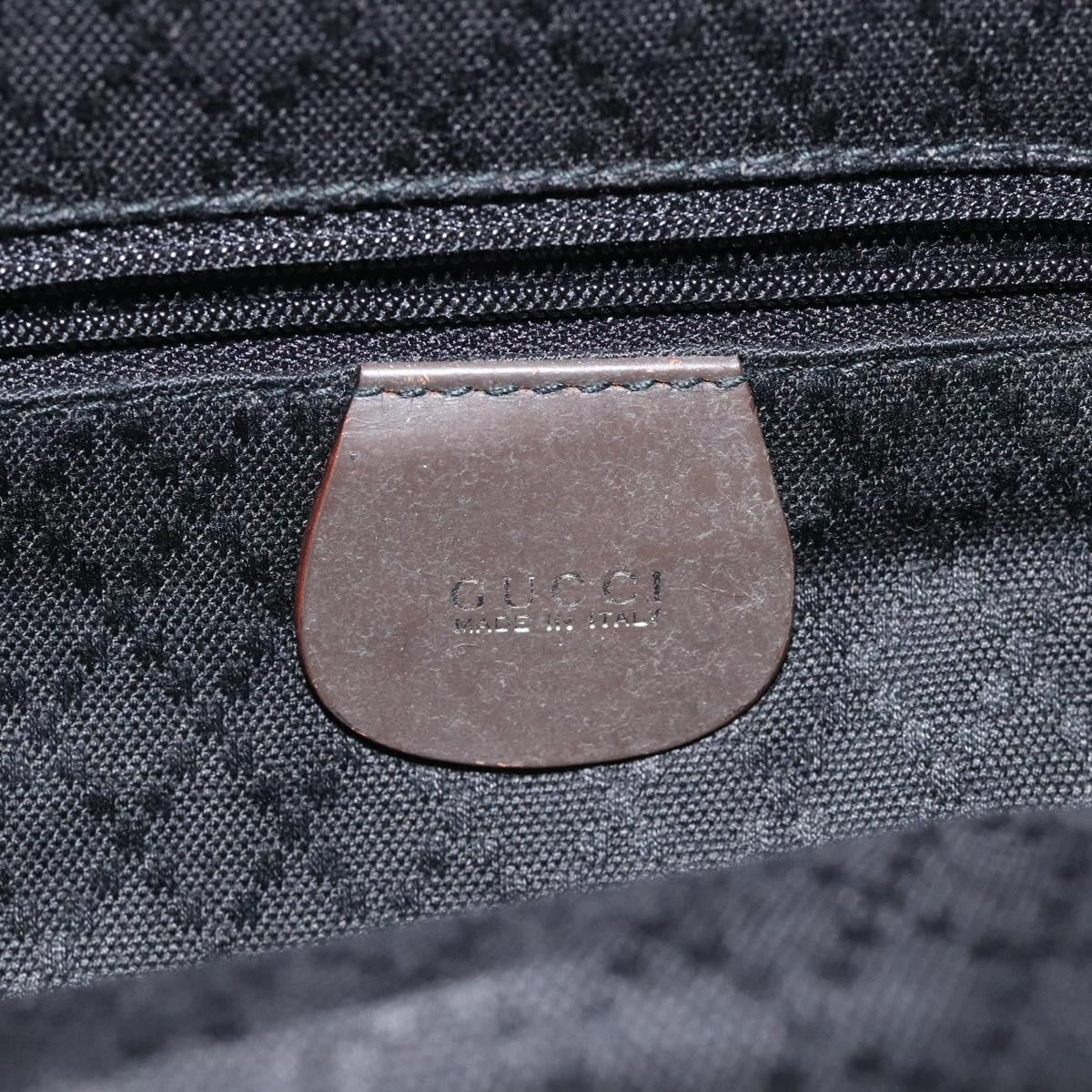 Gucci Convertible Bamboo Zip Tote Nylon Brown Nylon Tote Bag Bag (Pre-Owned)