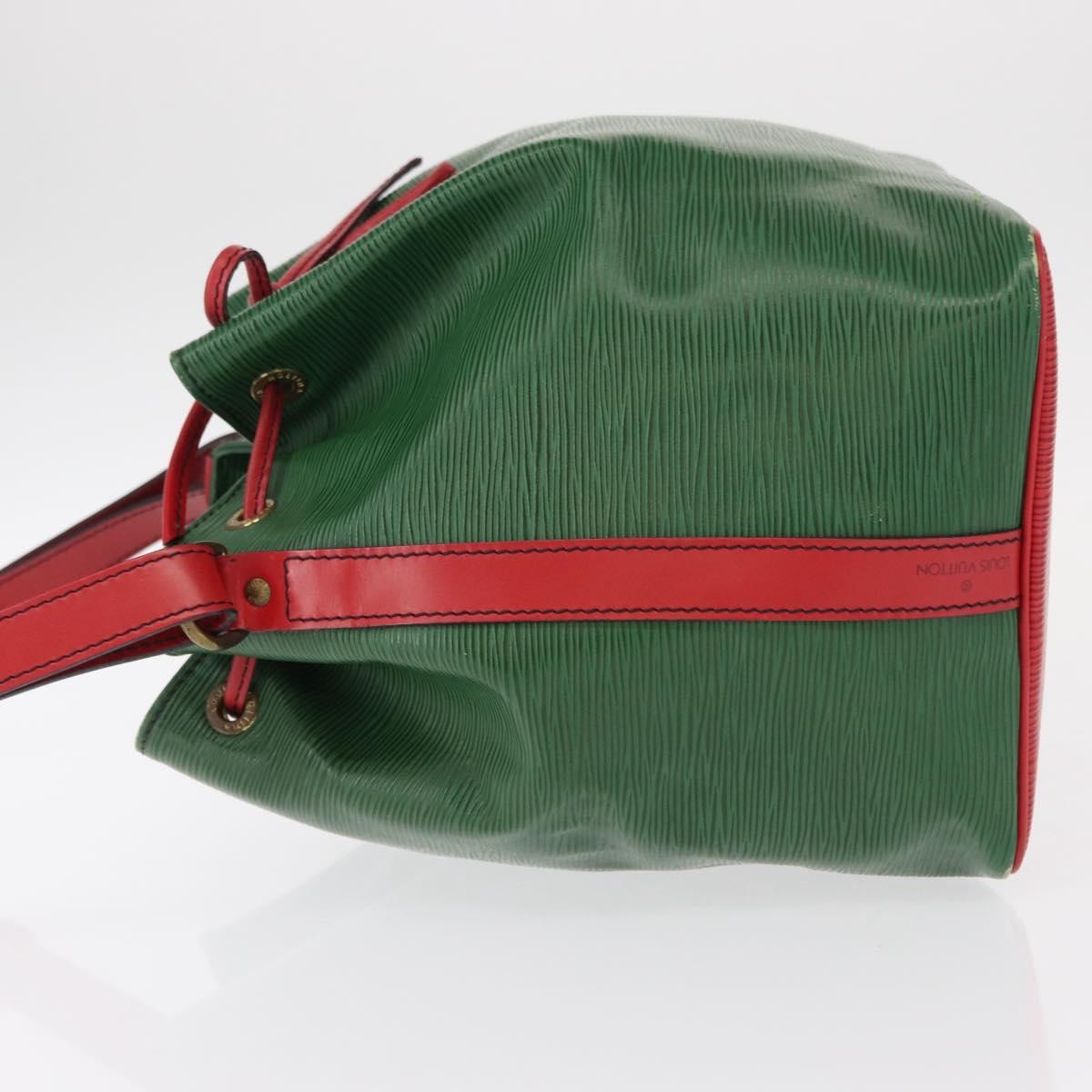 Louis Vuitton Bicolor Petit Noe Handbag Epi Leather Green Leather Shoulder Bag Bag (Pre-Owned)