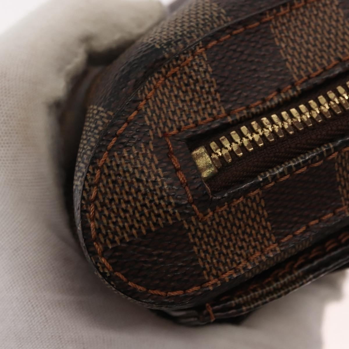Louis Vuitton Geronimos Waist Bag Damier Brown Canvas Shoulder Bag Bag (Pre-Owned)