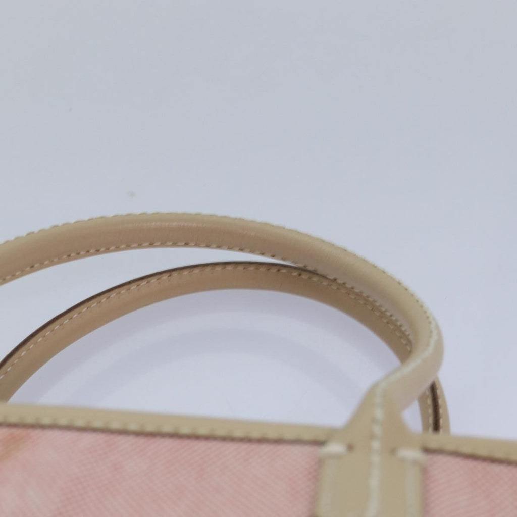 Burberry Blue Label Handbag Canvas Pink Canvas Handbag (Pre-Owned)