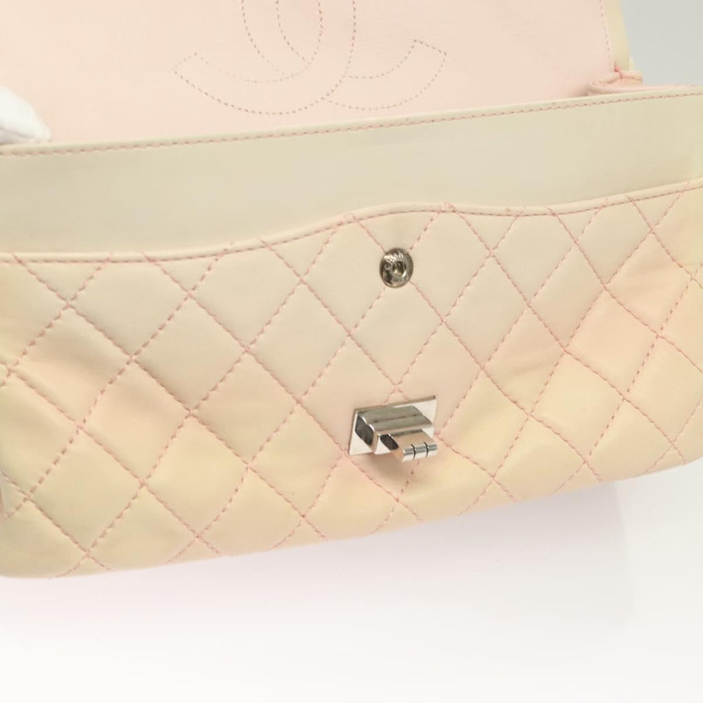 Chanel Reissue 2.55 Flap Bag Quilted Calfskin Pink Lamb_Skin Bag (Pre-Owned)