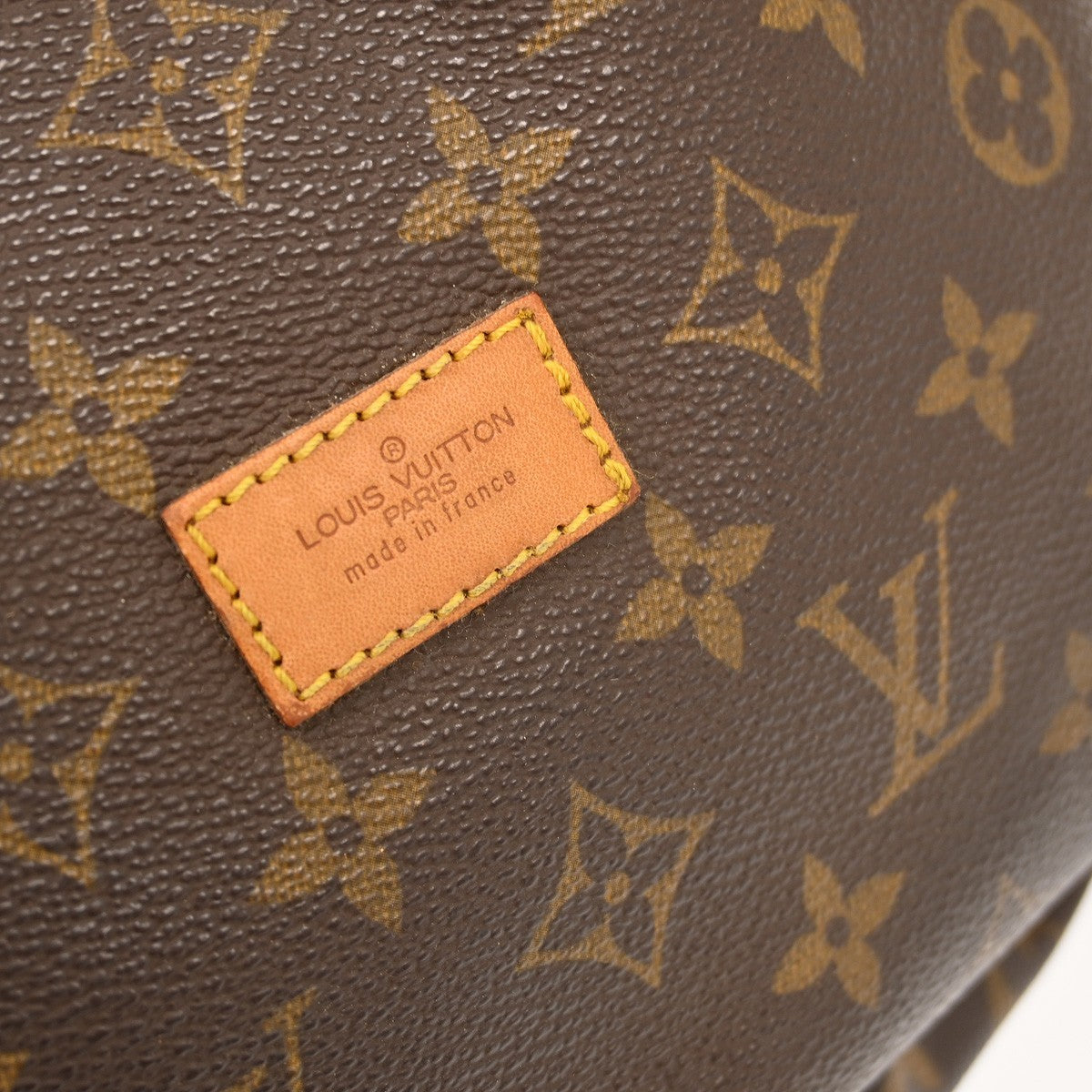 Louis Vuitton Saumur Handbag Monogram Canvas Brown Canvas Shoulder Bag Bag (Pre-Owned)