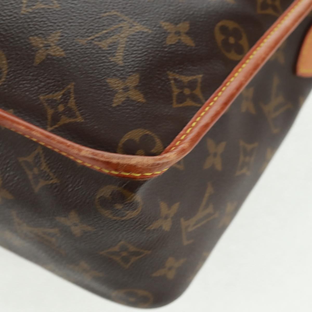 Louis Vuitton Sac Gibeciere Messenger Bag Monogram Canvas Brown Canvas Shoulder Bag Bag (Pre-Owned)