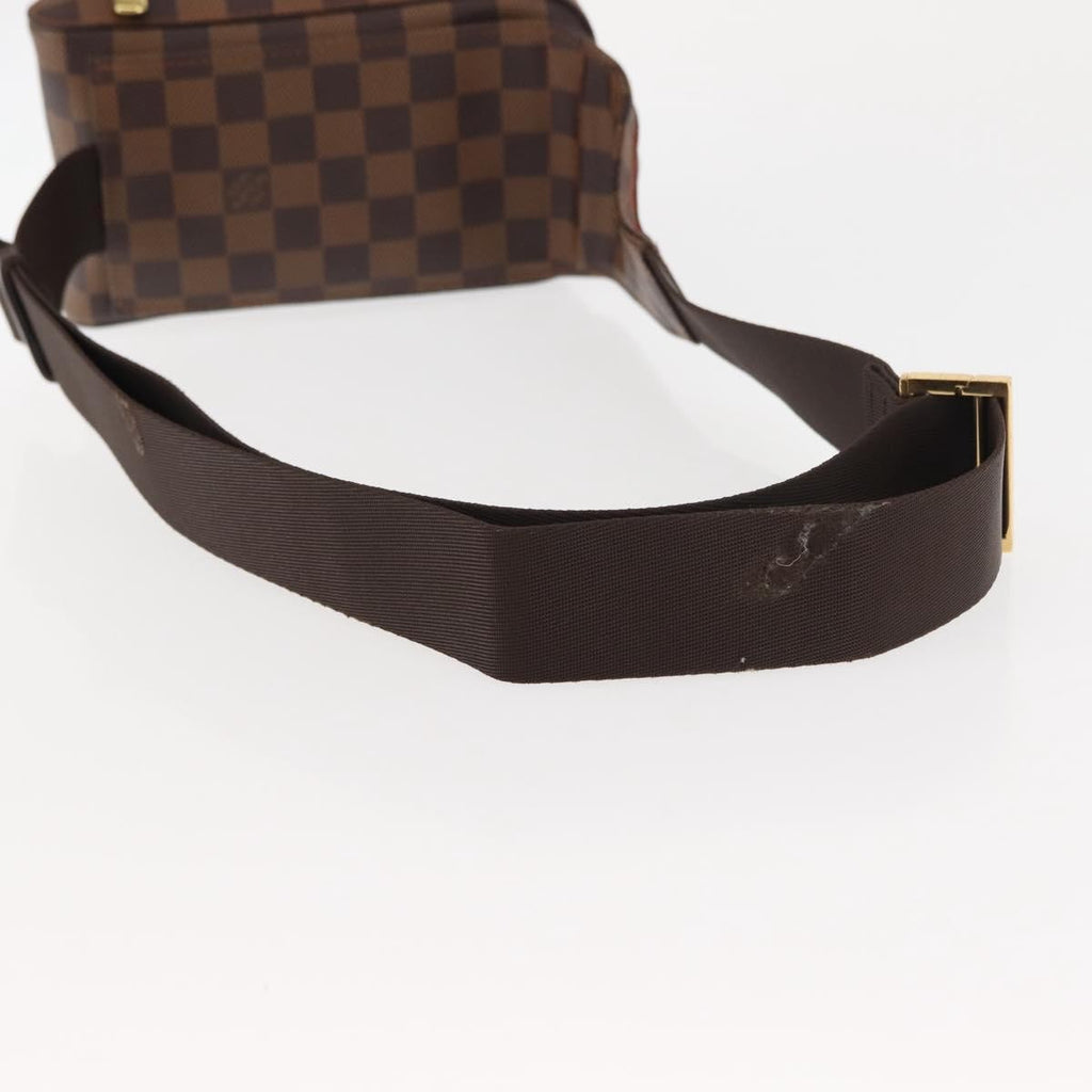 Louis Vuitton Geronimos Waist Bag Damier Brown Canvas Shoulder Bag Bag (Pre-Owned)