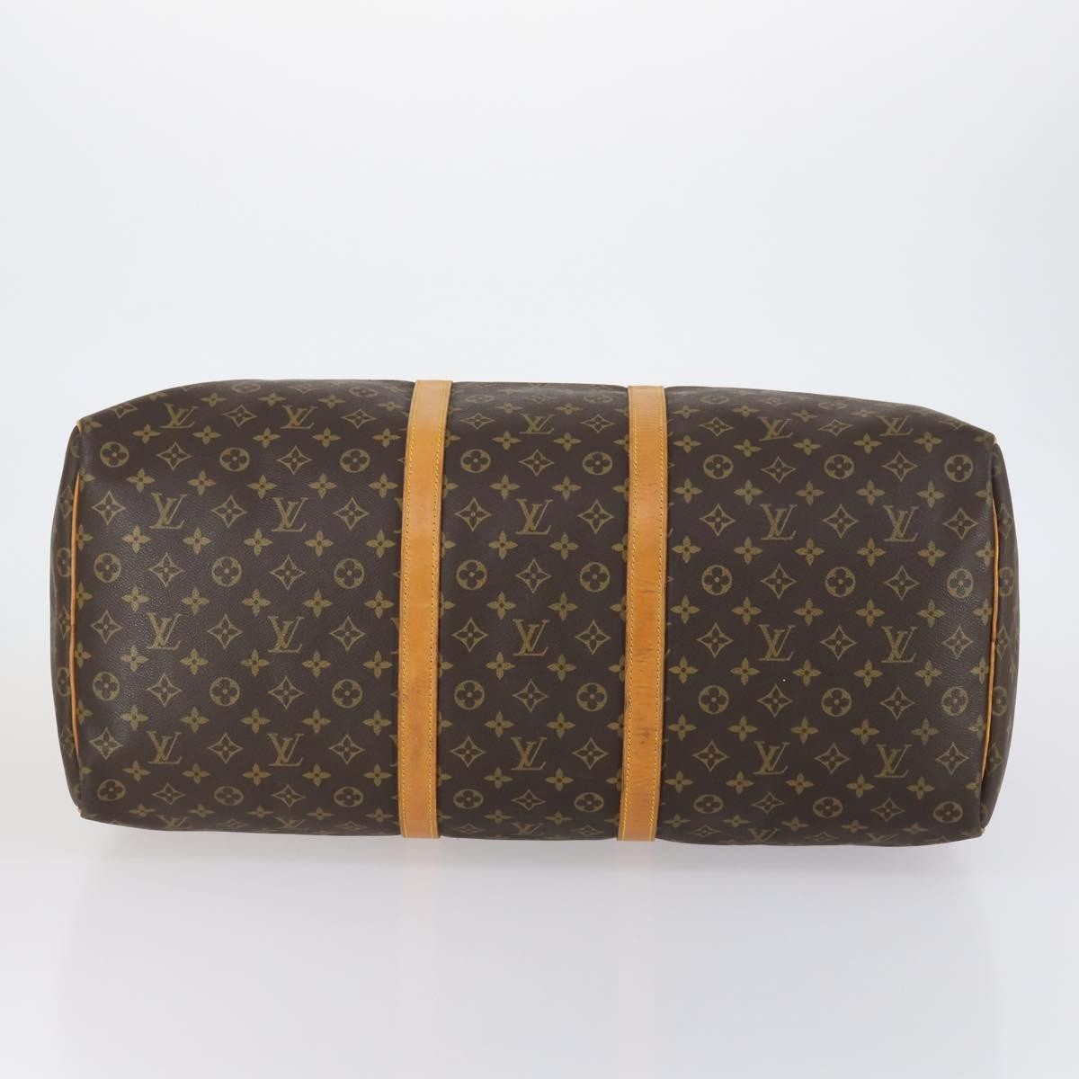 Louis Vuitton Keepall Bag Monogram Canvas Brown Canvas Travel Bag Bag (Pre-Owned)