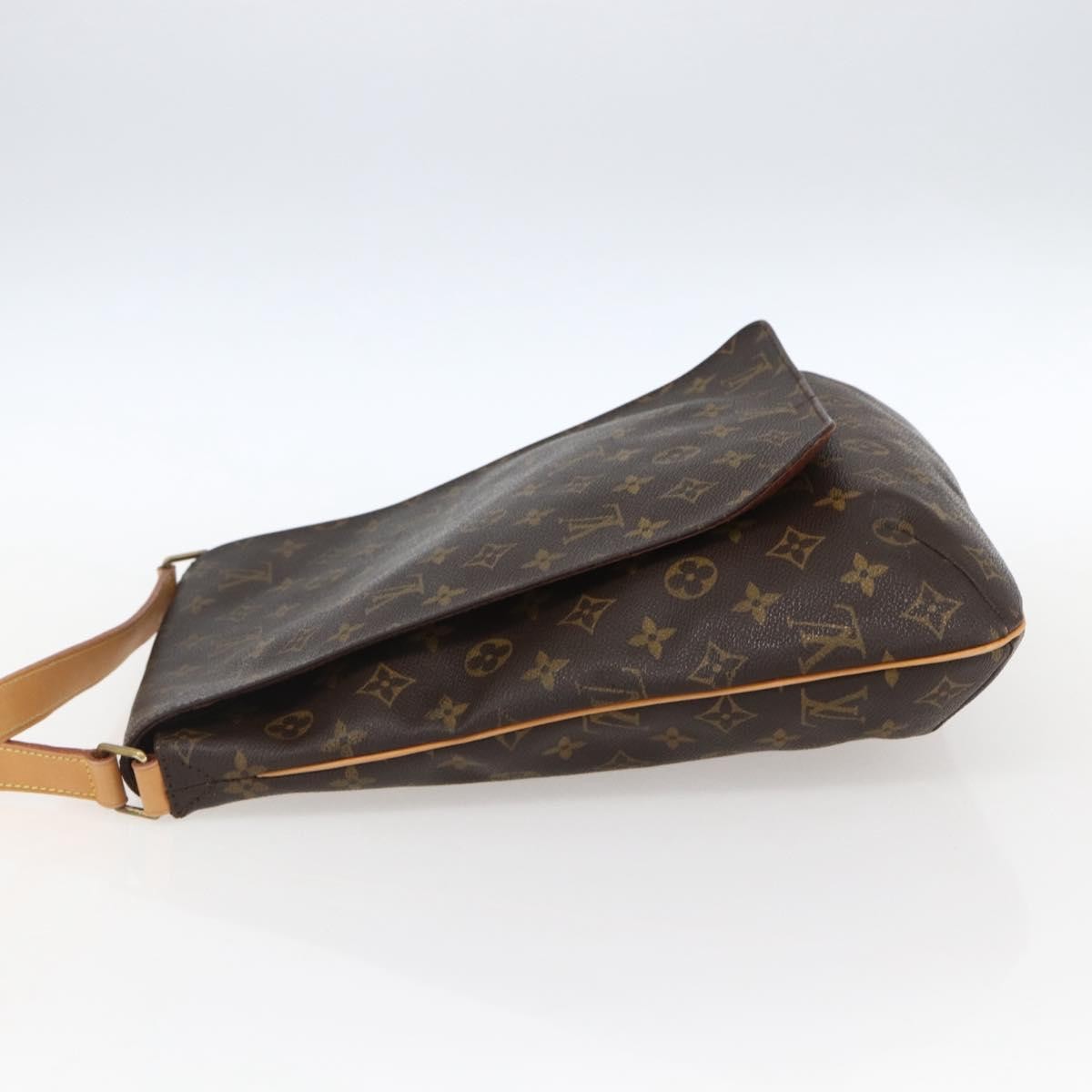 Louis Vuitton Musette Handbag Monogram Canvas Brown Canvas Shoulder Bag Bag (Pre-Owned)