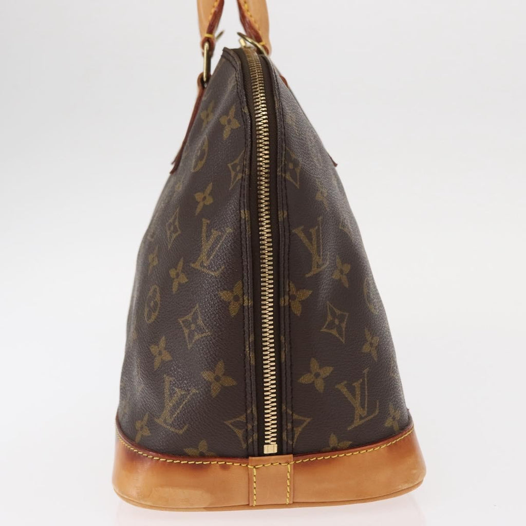 Louis Vuitton Alma Handbag Monogram Canvas Brown Canvas Handbag (Pre-Owned)