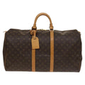 Louis Vuitton Keepall Bag Monogram Canvas Brown Canvas Travel Bag Bag (Pre-Owned)