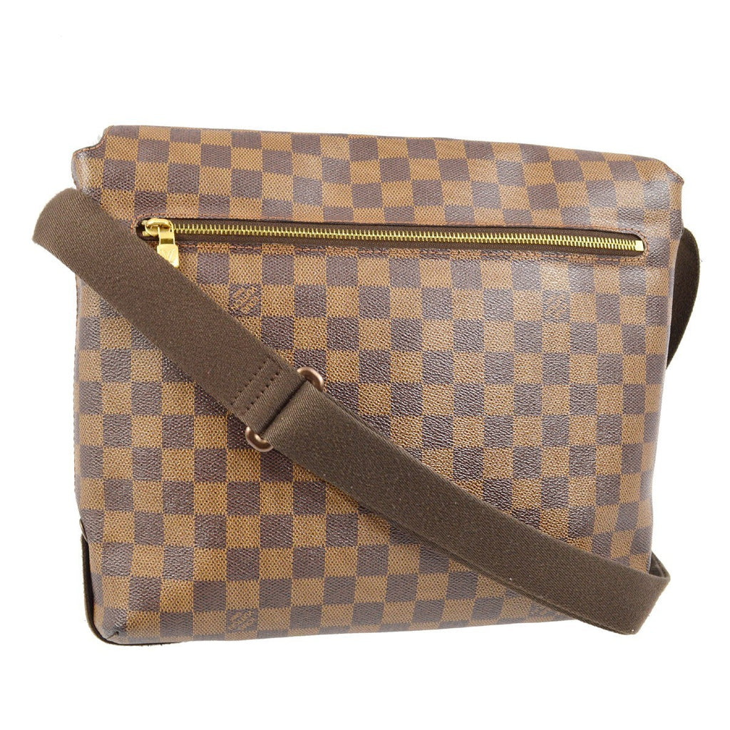 Louis Vuitton Brooklyn Handbag Damier Brown Canvas Shoulder Bag Bag (Pre-Owned)