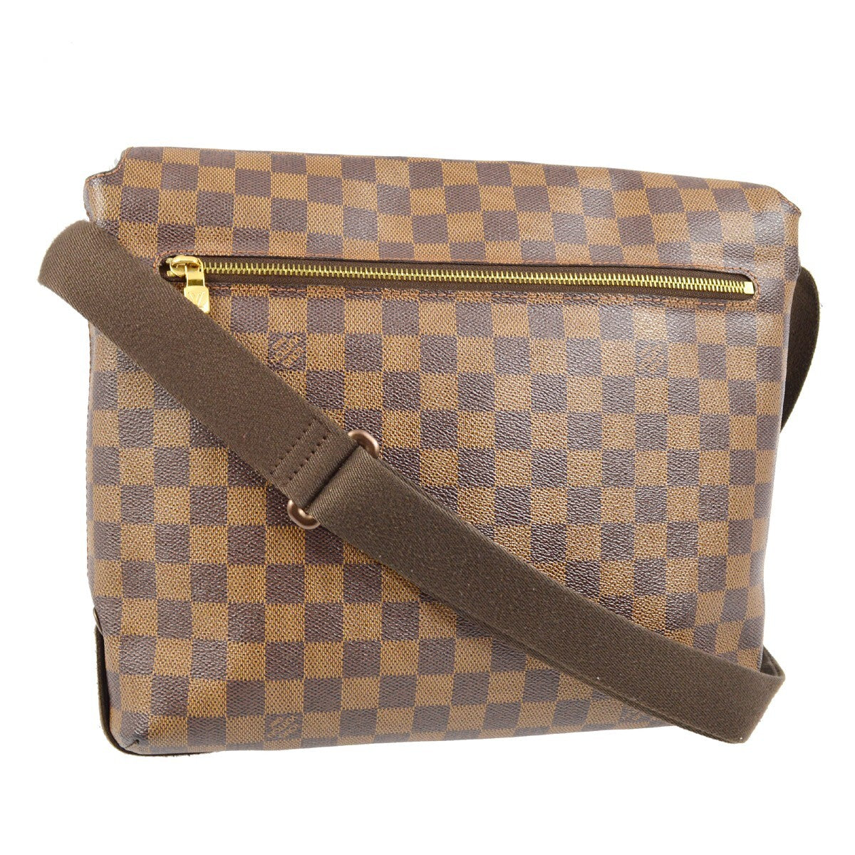 Louis Vuitton Brooklyn Handbag Damier Brown Canvas Shoulder Bag Bag (Pre-Owned)