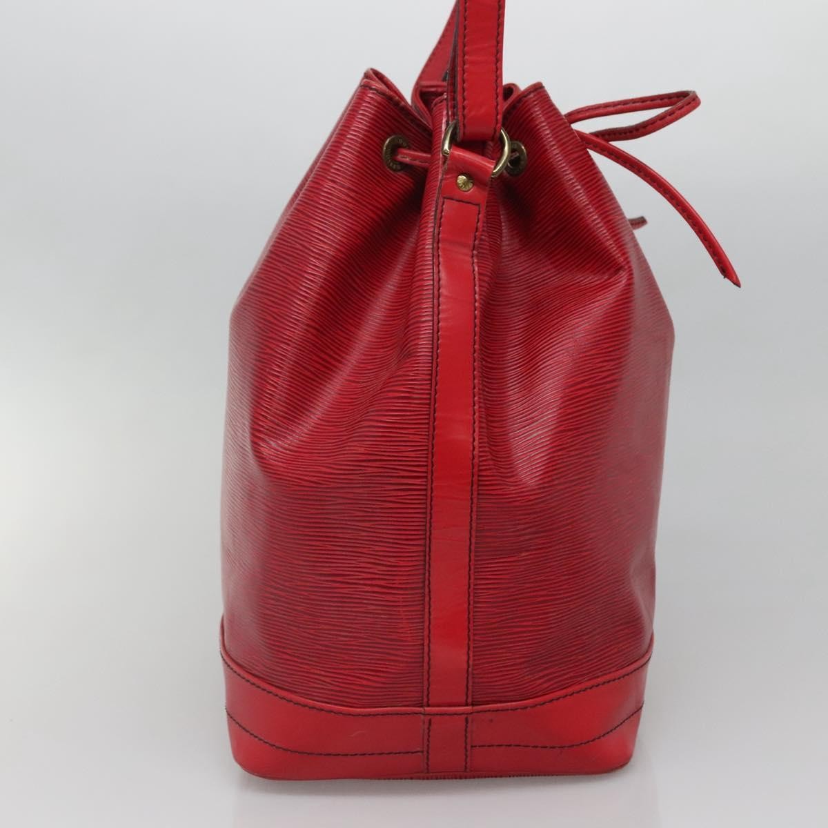 Louis Vuitton Noe Handbag Epi Leather Red Leather Bag (Pre-Owned)