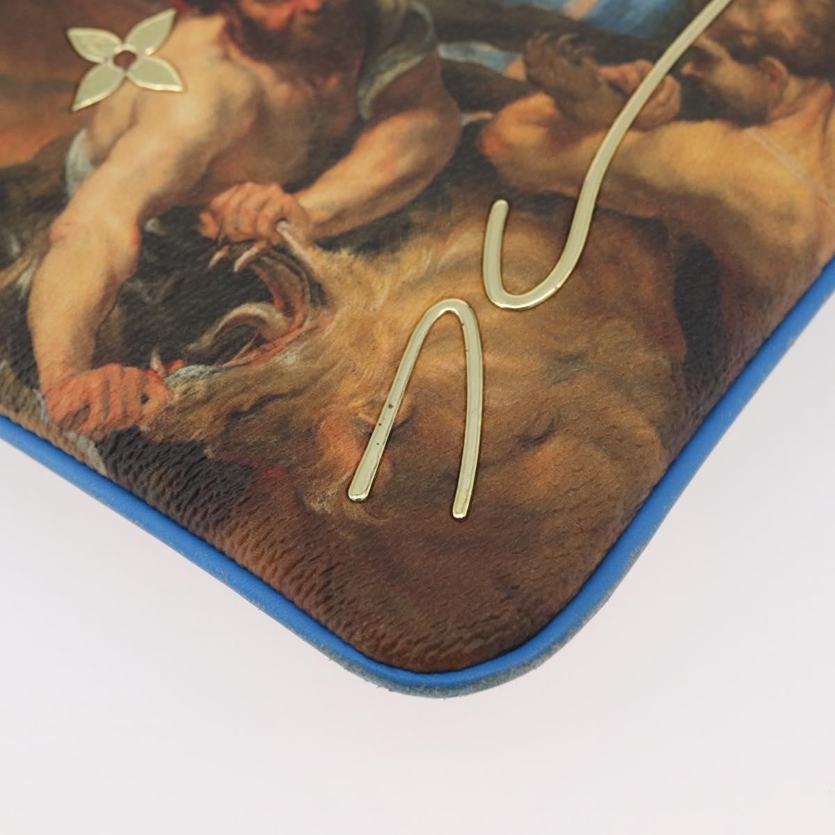 Louis Vuitton Pochette Clutch Limited Edition Jeff Koons Monet Print Canvas Multicolour Canvas Clutche & Pouche Bag (Pre-Owned)