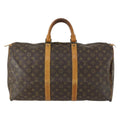 Louis Vuitton Keepall Bag Monogram Canvas Brown Canvas Travel Bag Bag (Pre-Owned)