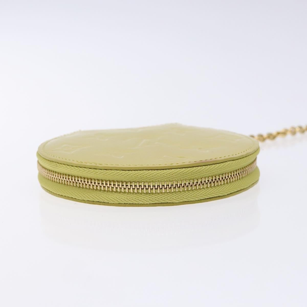 Louis Vuitton Boite Chapeau Coin Purse Monogram Vernis Beige Patent_Leather Wallets Accessory (Pre-Owned)