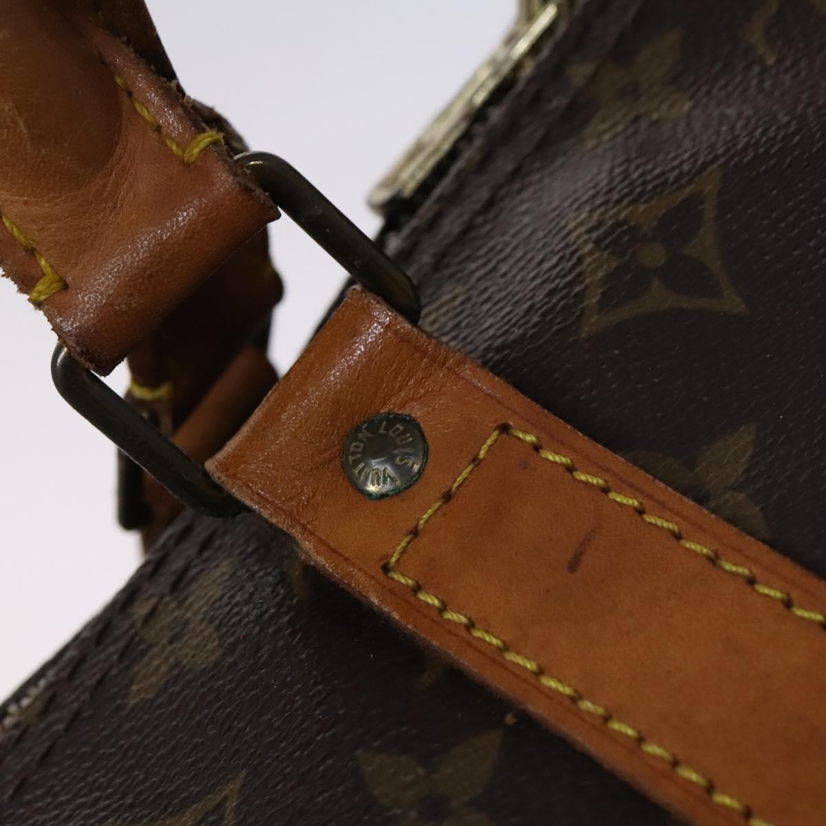 Louis Vuitton Keepall Bag Monogram Canvas Brown Canvas Travel Bag Bag (Pre-Owned)