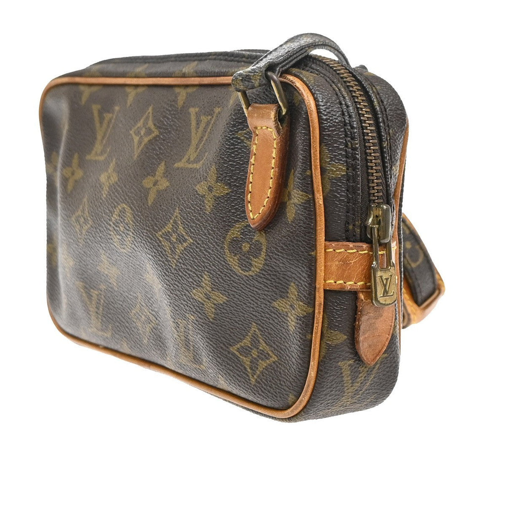 Louis Vuitton Pochette Marly Bandouliere Bag Monogram Canvas Brown Canvas Shoulder Bag Bag (Pre-Owned)